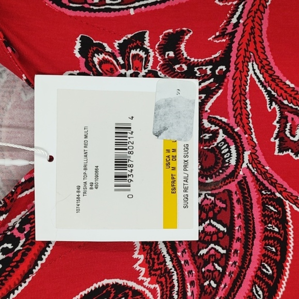 Cappagallo Multi Colored V - Neck Top - Picture 4 of 7